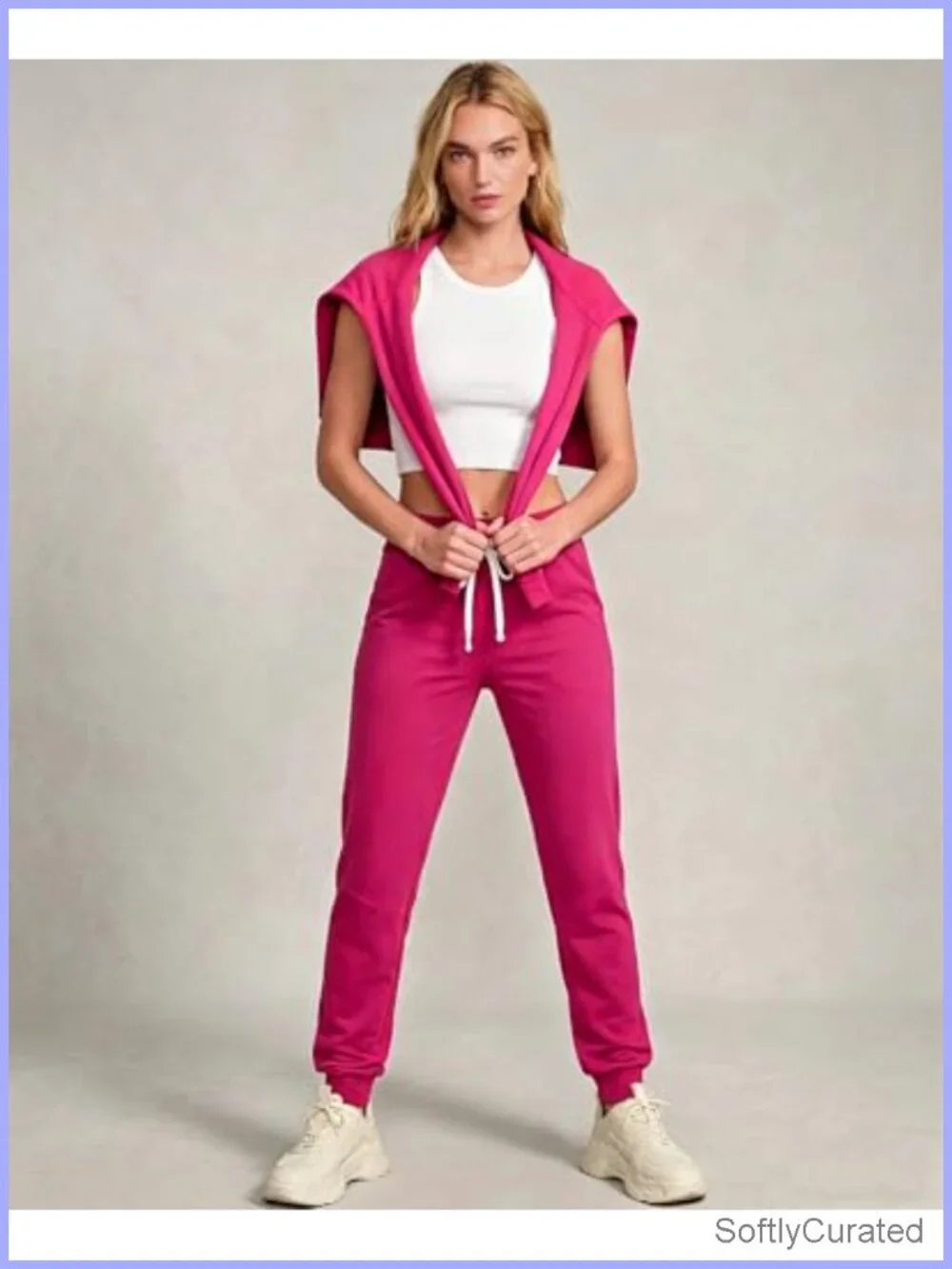Women's 2 Piece Zip Up Hoodie & Pants Sweatsuit Tracksuit Set